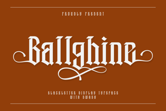 Ballghine: A Bold Blackletter Font for Crafters