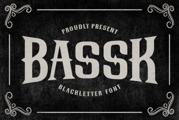 Bassk: A Vintage Blackletter Font for Bold Campaigns