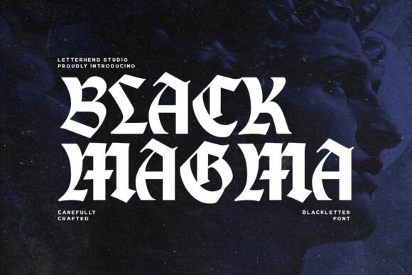 Black Magma: A Modern Blackletter Font for Branding