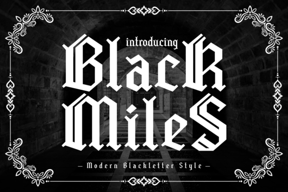 Black Miles: A Modern Blackletter Font for Branding