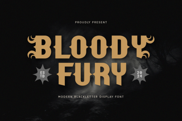 Bloody Fury: A Bold Blackletter Font for Campaigns