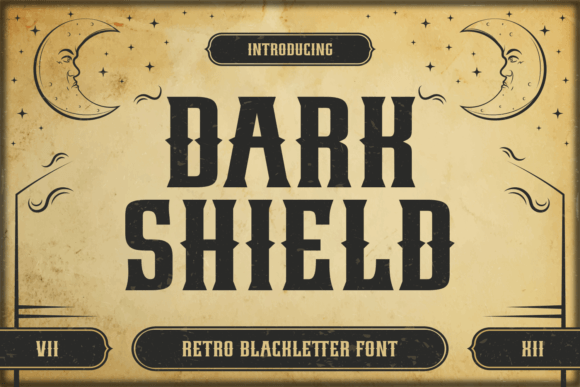 Dark Shield: A Bold Blackletter Font for Makers