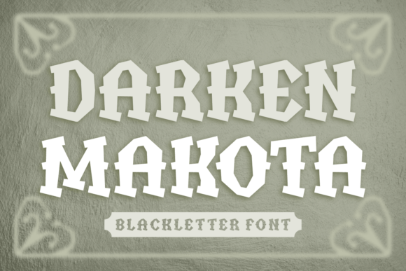 Darken Makota: A Bold Blackletter Font for Business