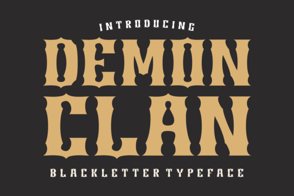 Demon Clan: A Retro Blackletter Font for Web Design