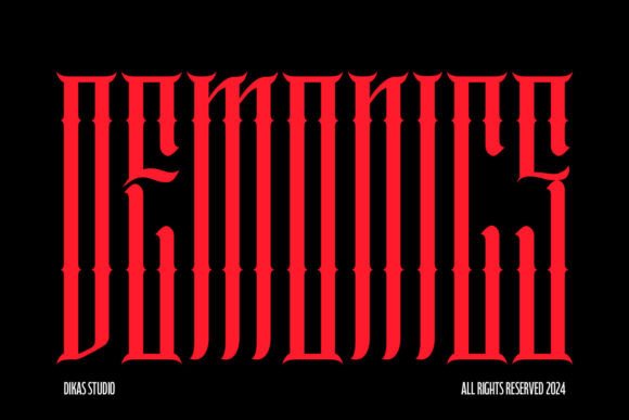 Demonics: A Blackletter Font Review for Dark Branding