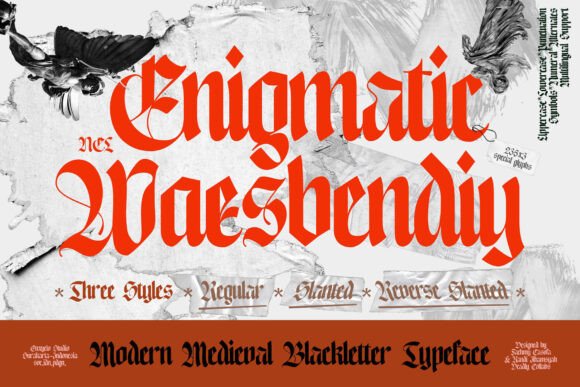 Enigmatic Waesbendiy: A Blackletter Font for Bold Branding