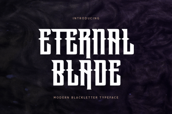 Eternal Blade: A Bold Blackletter Font for Web Design