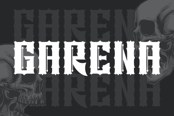 Garena: A Bold Blackletter Font for Business Branding