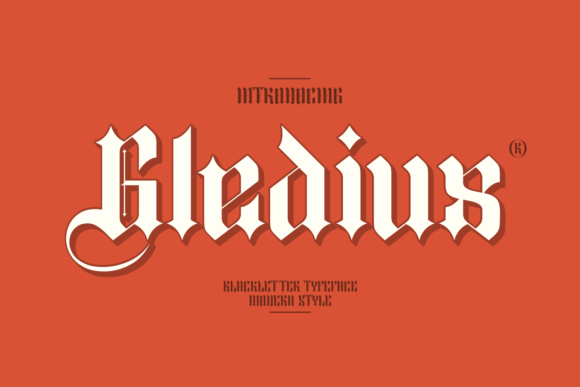 Gledius: A Modern Blackletter Font for Crafters