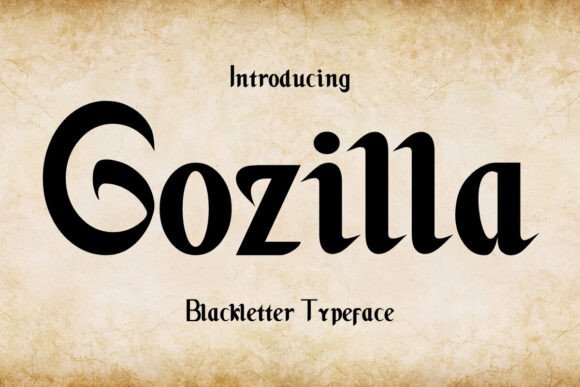 Gozilla: A Blackletter Font for Editorial Design