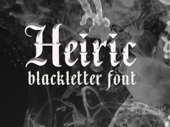 Heiric: A Bold Blackletter Font for Editorial Design
