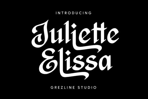 Juliette Elissa: A Blackletter Font for Vintage Branding