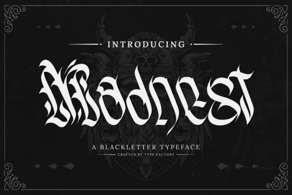 Madnest: A Bold Blackletter Font for Brand Identity