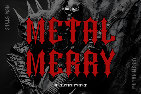 Metal Merry: A Bold Blackletter Font for Edgy Brands