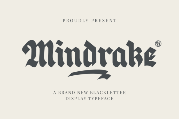 Mindrake: A Modern Blackletter Font for Web Design