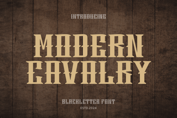 Modern Cavalry: A Bold Blackletter Font for Web Design