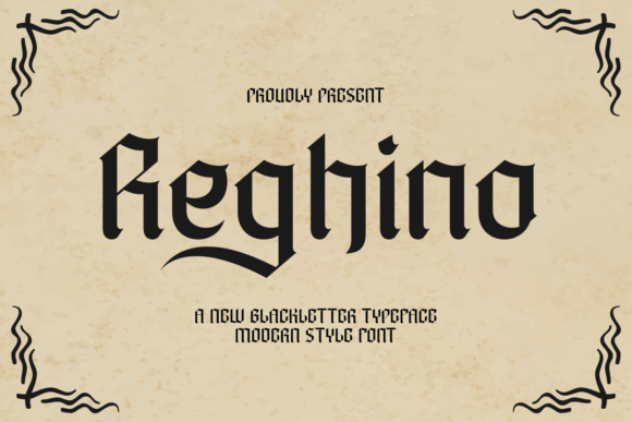 Reghino: A Modern Blackletter Font for Bold Branding