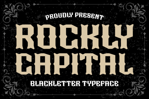 Rockly Capital: A Bold Blackletter Font for Branding