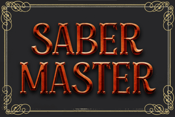 Saber Master: A Bold Blackletter Font Review