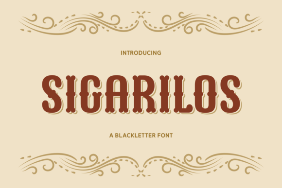 Sigarilos: A Playful Blackletter Font for Branding