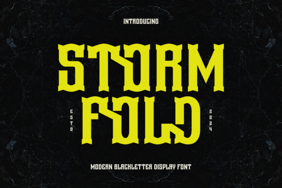 Storm Fold: A Modern Blackletter Font for Editors