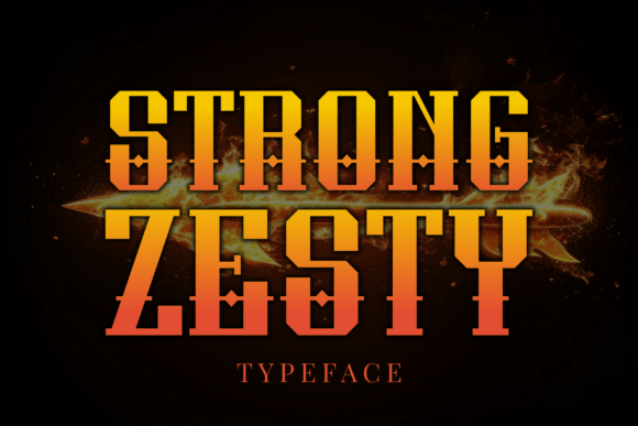 Strong Zesty: A Stunning Blackletter Font for Makers